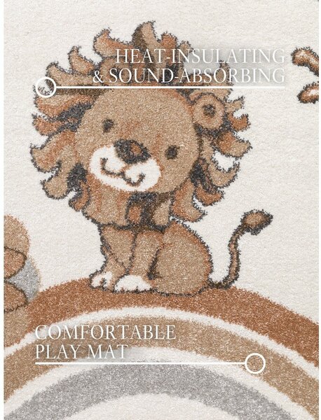 Krémový detský koberec ø160 cm Roar like a Lion – Villeroy&Boch
