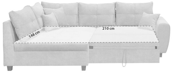 ROHOVÁ SEDAČKA, textil, antracitová MID.YOU - Sedačky, Online Only
