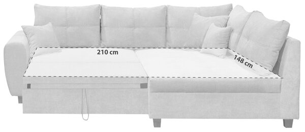 ROHOVÁ SEDAČKA, textil, kompozitné drevo, antracitová MID.YOU - Sedačky, Online Only