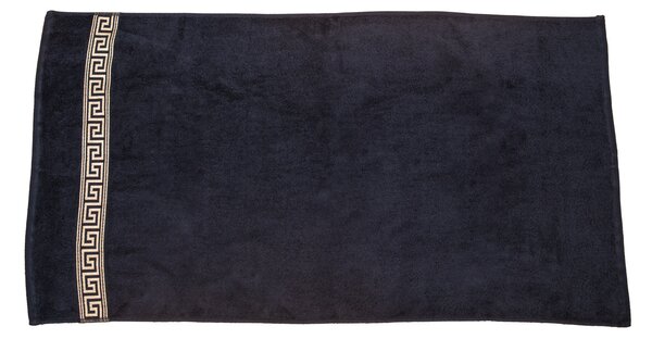 Osuška GREEK 70x130 cm čierna, 100% bavlna