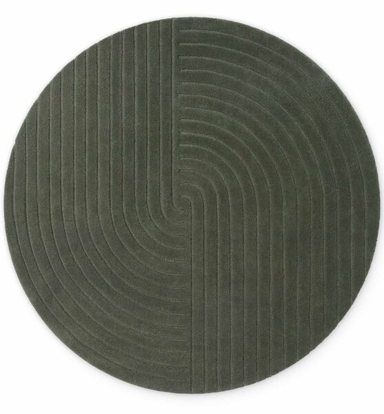 Vikosa, Kusový koberec Vikosa Arcura 106271 Dark Green kruh, 150x150 (priemer) kruh, zelená, obývacia izba