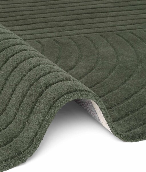 Vikosa, Kusový koberec Vikosa Arcura 106271 Dark Green kruh, 150x150 (priemer) kruh, zelená, obývacia izba