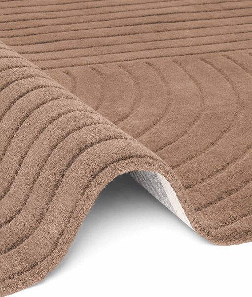 Vikosa, Kusový koberec Vikosa Arcura 106300 Brown kruh, 120x120 (priemer) kruh, hnedá, obývacia izba