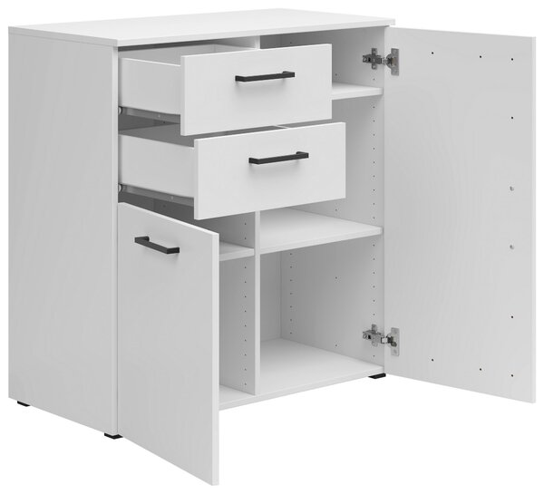KOMODA, biela, 80/83/40 cm Carryhome - Komody