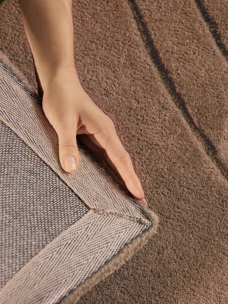 Vikosa, Kusový koberec Vikosa Arcura 106300 Brown kruh, 120x120 (priemer) kruh, hnedá, obývacia izba