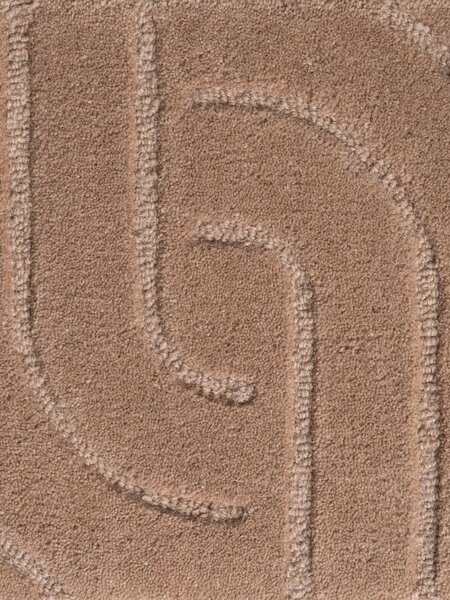 Vikosa, Kusový koberec Vikosa Arcura 106300 Brown kruh, 120x120 (priemer) kruh, hnedá, obývacia izba