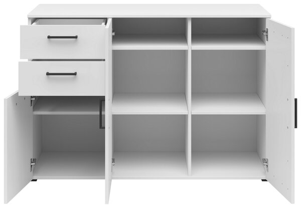 KOMODA, biela, 120/83/52 cm Carryhome - Komody
