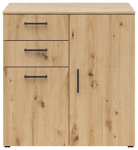 KOMODA, dub artisan, 80/83/52 cm Carryhome - Komody