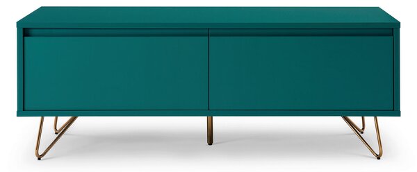 NÍZKA KOMODA, modrá, 120/45/40 cm Livetastic - Online Only drobný nábytok, Online Only