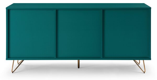 ŠIROKÁ KOMODA, modrá, 150/70/40 cm Livetastic - Online Only drobný nábytok, Online Only