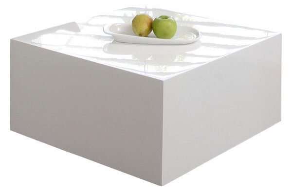 KONFERENČNÝ STOLÍK, biela s vysokým leskom, kompozitné drevo, 60/60/30 cm Livetastic - Stolíky do obývačky, Online Only