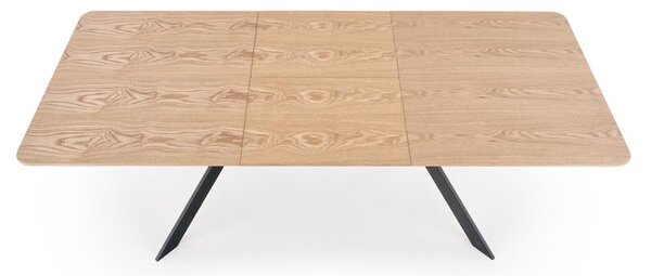 ROZKLADACÍ JEDÁLENSKÝ STÔL RODAN PRÍRODNÝ DUB + ČIERNY 160 - 220 cm