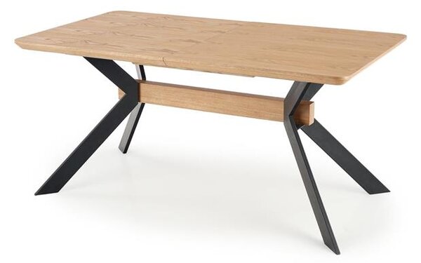 ROZKLADACÍ JEDÁLENSKÝ STÔL RODAN PRÍRODNÝ DUB + ČIERNY 160 - 220 cm