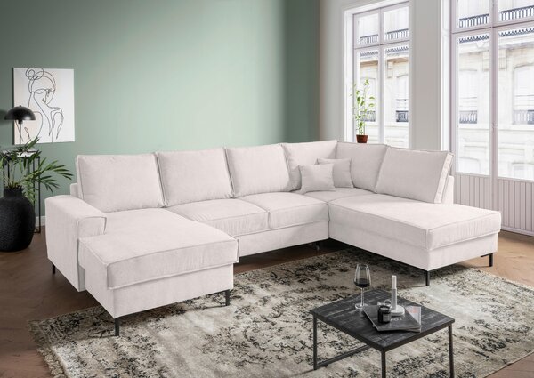 SEDACIA SÚPRAVA, textil, béžová MID.YOU - Sedačky, Online Only