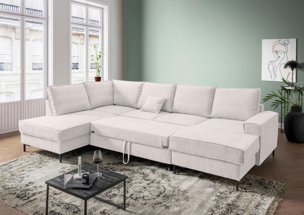 SEDACIA SÚPRAVA, textil, béžová MID.YOU - Sedačky, Online Only
