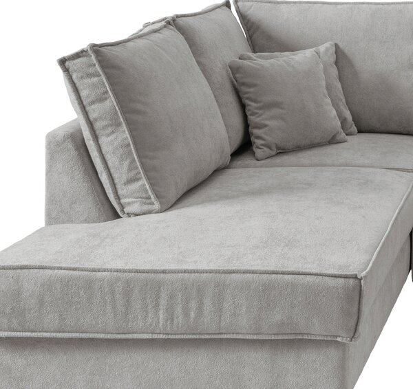 SEDACIA SÚPRAVA, textil, strieborná MID.YOU - Sedačky, Online Only