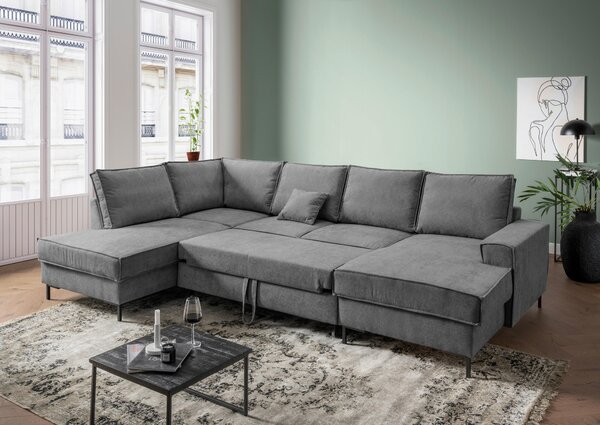 SEDACIA SÚPRAVA, textil, antracitová MID.YOU - Sedačky, Online Only