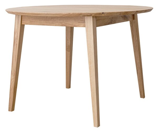 Stôl okrúhly, dub, farba prírodný dub, séria Orbetello, rozmer 110 cm