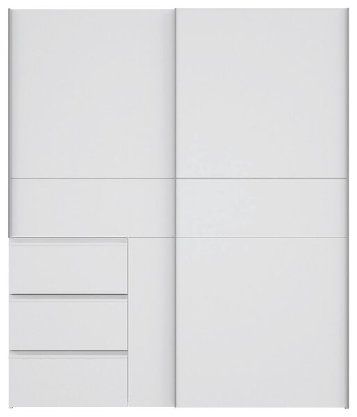 ŠAT. SKRIŇA S POSUV. DVERAMI, biela, 170/200/61 cm Carryhome - Skrine, Online Only