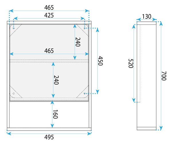 Súprava kúpeľňového nábytku s umývadlom Luno DB68-60 60CM