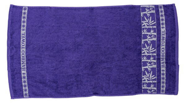 Bambusová osuška BAMBOO 70x140 cm fialová, 70% bambus | 30% bavlna