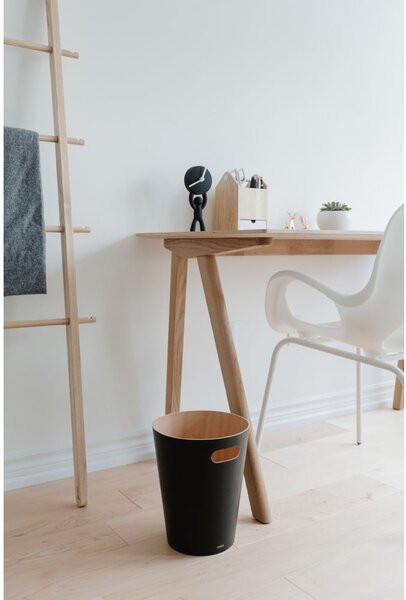 Čierny kancelársky odpadkový kôš 7,5 l Woodrow – Umbra