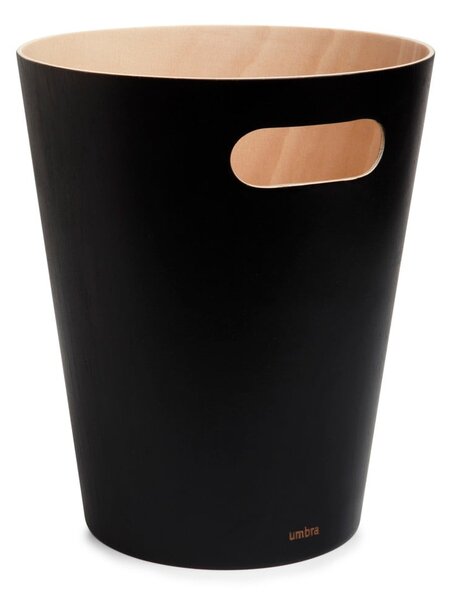 Čierny kancelársky odpadkový kôš 7,5 l Woodrow – Umbra