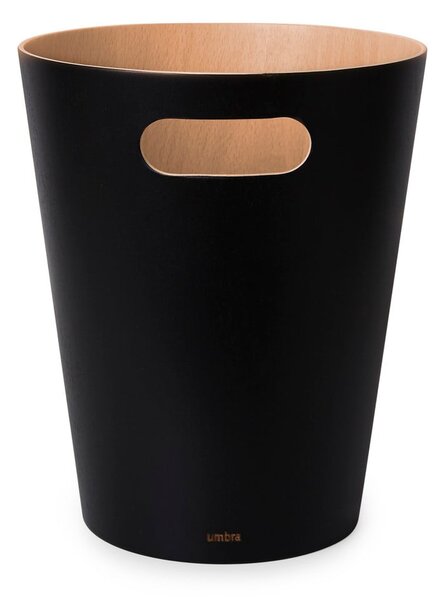 Čierny kancelársky odpadkový kôš 7,5 l Woodrow – Umbra