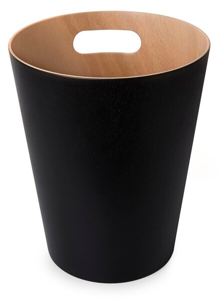 Čierny kancelársky odpadkový kôš 7,5 l Woodrow – Umbra