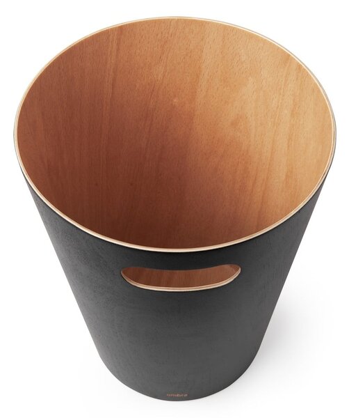 Čierny kancelársky odpadkový kôš 7,5 l Woodrow – Umbra