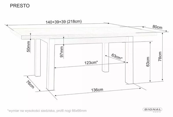 NovýNábytok.sk Jedálenský stôl Postiro (béžová + dub cremona torro) (pre 6 až 8 osôb). Vlastná spoľahlivá doprava až k Vám domov. 1155505