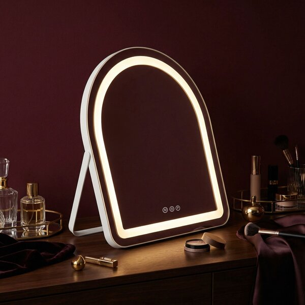Zrkadlo LED GLAM White 40x45cm
