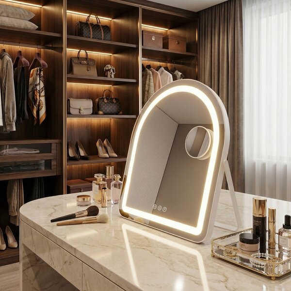 Zrkadlo LED GLAM White 40x45cm