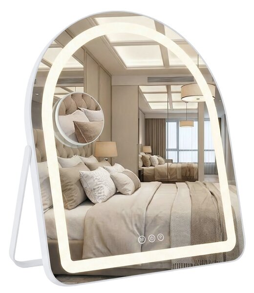 Zrkadlo LED GLAM White 40x45cm