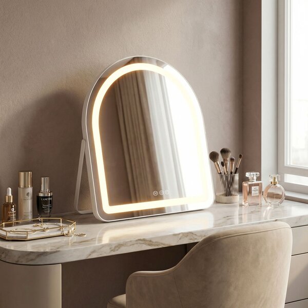 Zrkadlo LED GLAM White 40x45cm