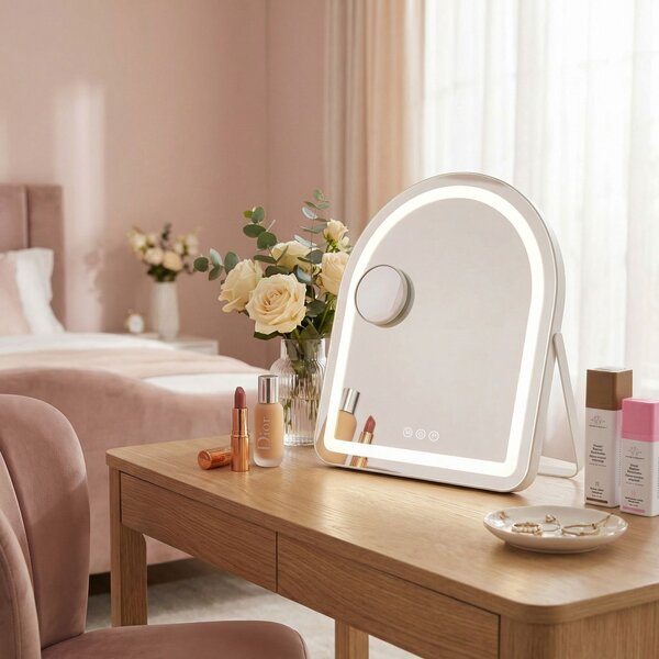Zrkadlo LED GLAM White 40x45cm