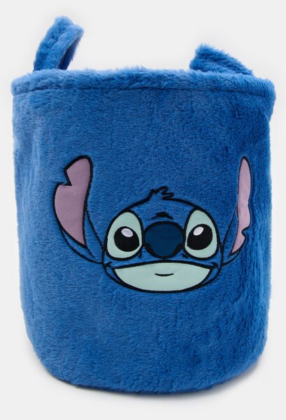 Sinsay - Plyšový úložný kôš s úchytmi Stitch - modrá
