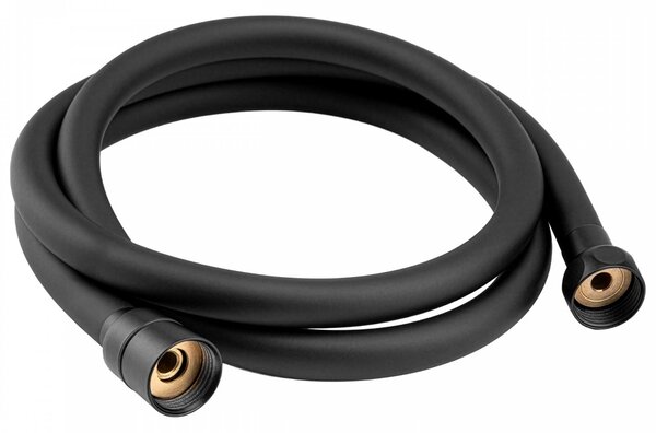 Erga Wemi, 3-funkčná ručná sprcha s hadicou 150 cm, 12,5 × 14 cm, čierna matná, ERG-YKA-BP.WEMI-BLK