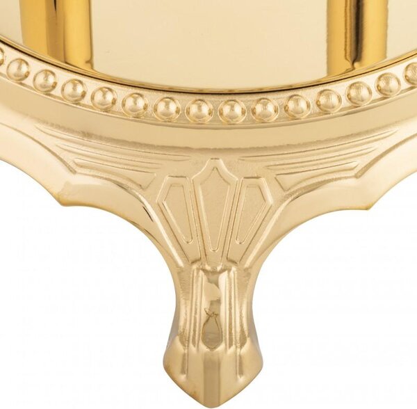 Erga Luwr, voľne stojaca vaňová batéria s ručnou sprchou, 96 × 19,5 cm, zlatá lesklá, ERG-YKA-BP.LUWR-GLD