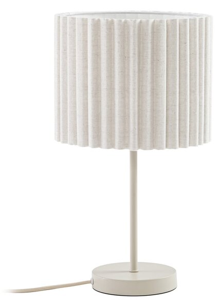 Stolové Lampa Lindby, Libbie, Béžová, Obývacia izba, Tkanina / Textil