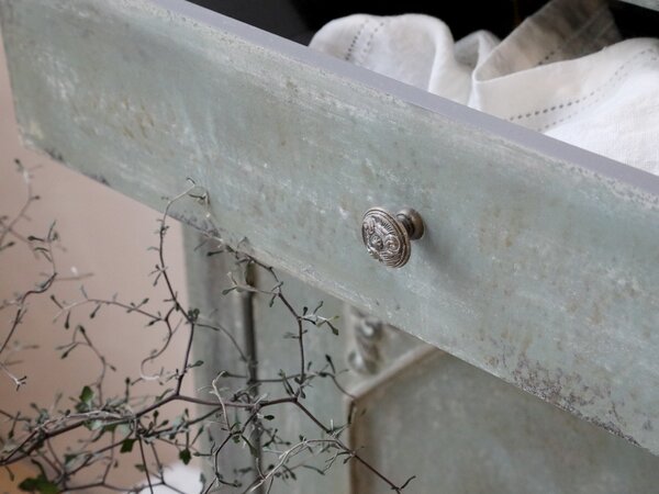 Opálová antik drevená komoda French antiek - 153*51*112cm - Chic Antique