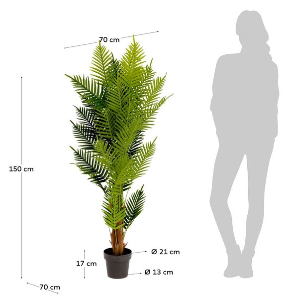Umelá rastlina Kave Home Fern, výška 150 cm