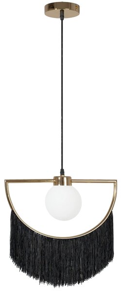 Toolight - Závesná stropná lampa Glamour - zlatá/čierna - APP968