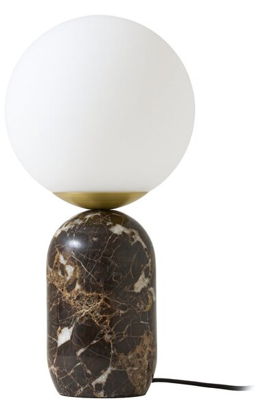 Stolové Lampa Lindby, Lennes, Hnedá / Hrdzavá, Obývacia izba, Mramor, Moderný