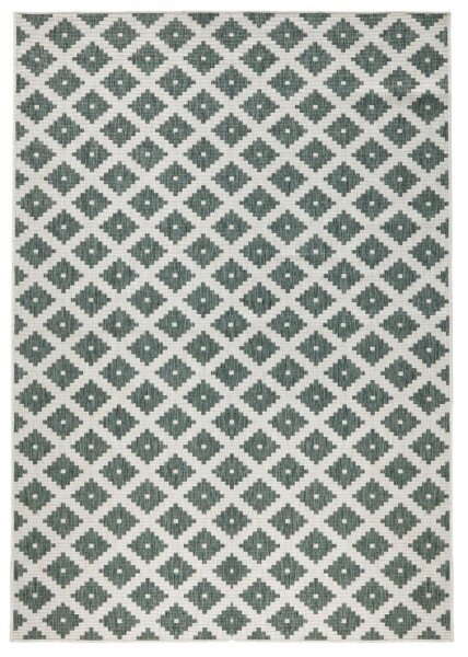 NORTHRUGS - Hanse Home koberce Kusový koberec Twin-Wendeteppiche 103125 grün creme – na von aj na doma - 80x250 cm
