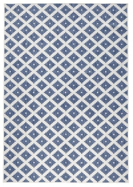 NORTHRUGS - Hanse Home koberce Kusový koberec Twin-Wendeteppiche 103128 blau creme – na von aj na doma - 80x150 cm