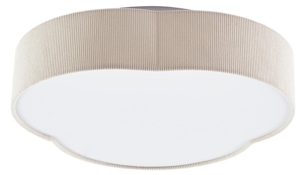 Stropné Lampa Lindby, Winona, stmievateľné, Béžová, Obývacia izba, Tkanina / Textil