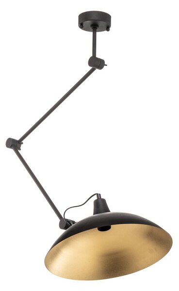 Stropné Lampa ALDEX, 808, stmievateľné, Čierna, Obývacia izba, Kov, Moderný