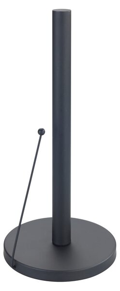 Čierny kovový držiak na kuchynské rolky Wenko Black Outdoor Kitchen Clayton