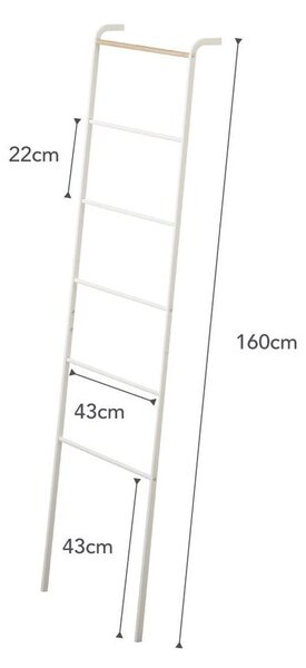 Biely dekoratívny rebrík YAMAZAKI Tower Ladder
